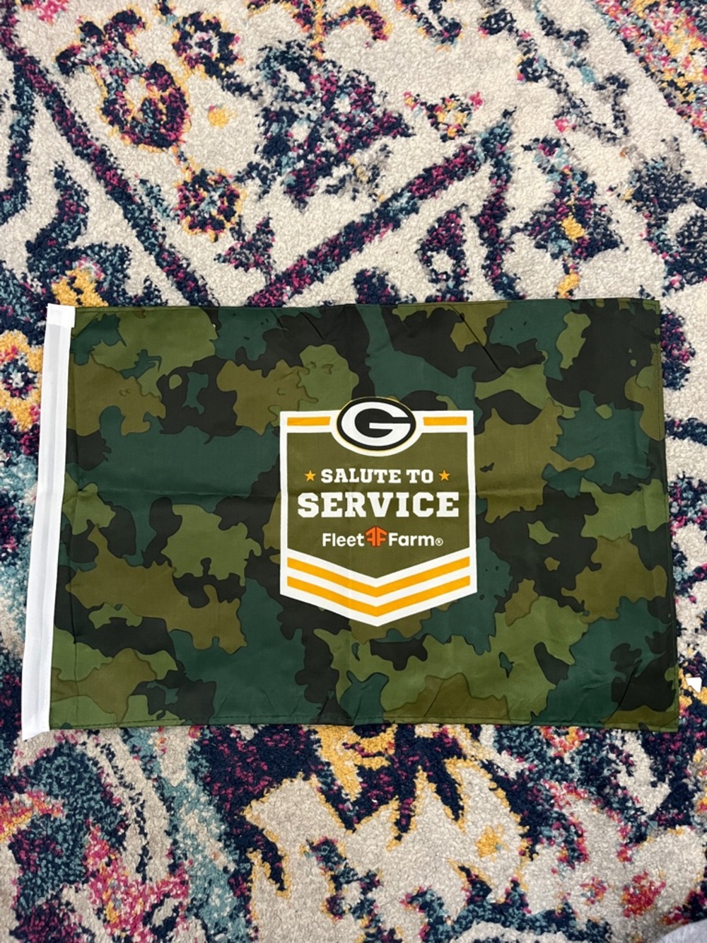 Packers "Salute to Service" Camo Flag